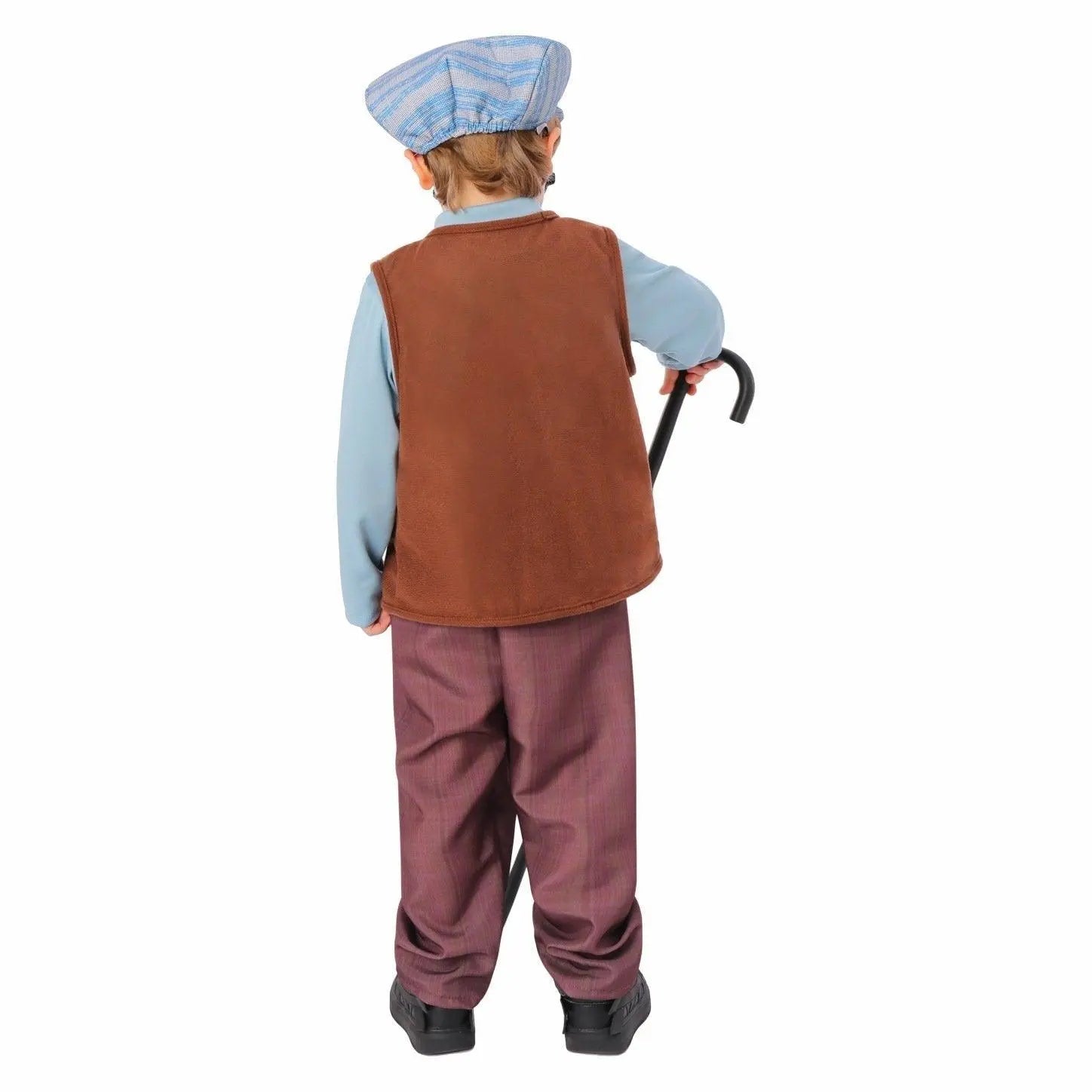 Kids Grandpa Old Man Christmas Costume Festive Role Play Outfit for School Performances - Pajamasbuy