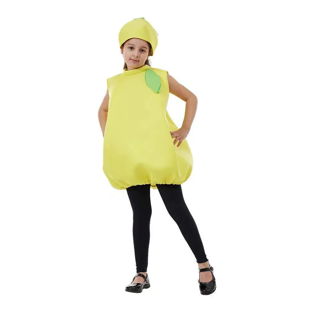 Kids Lemon Baby Fruit Jumpsuit Halloween Cosplay School Party Costumes - Pajamasbuy