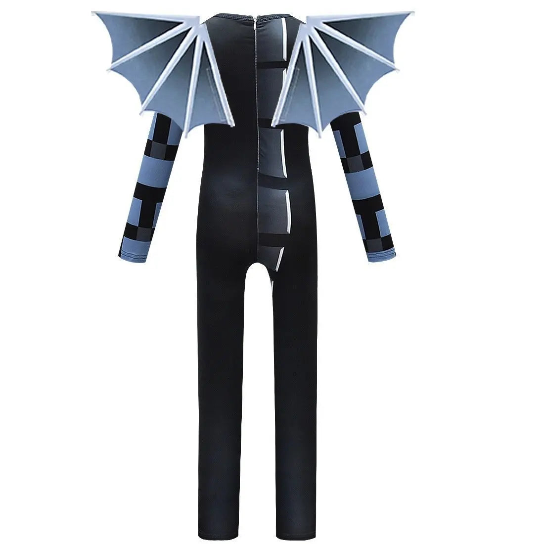 Kids Minecraft Ender Dragon Cosplay Costume Halloween jumpsuits onesies with Wings - Pajamasbuy