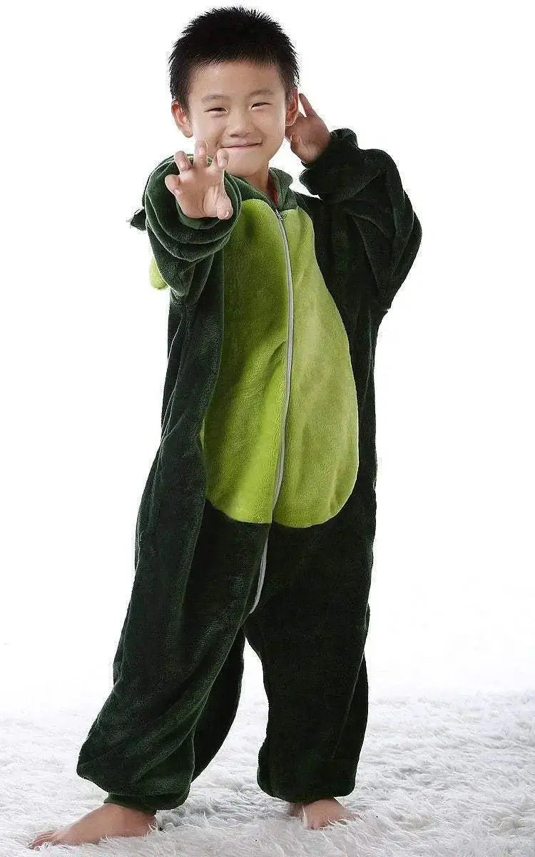 Kids Onesies Hoodie Dinosaur Animal Pajamas Kigurumi Costume - Pajamasbuy