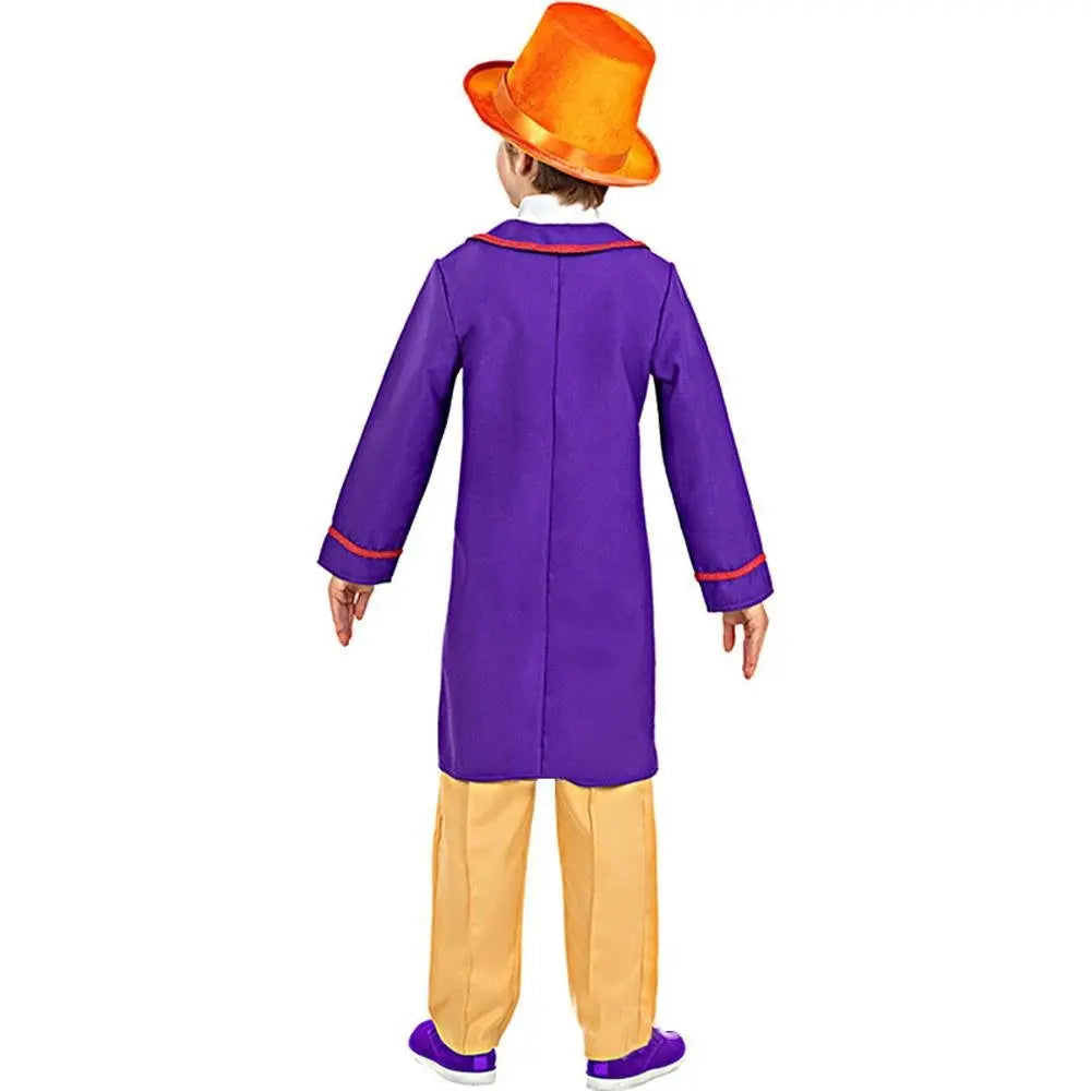 Kids Willy Wonka Charlie and the Chocolate Factory Johnny Depp Cosplay Suit Costume Set - Pajamasbuy