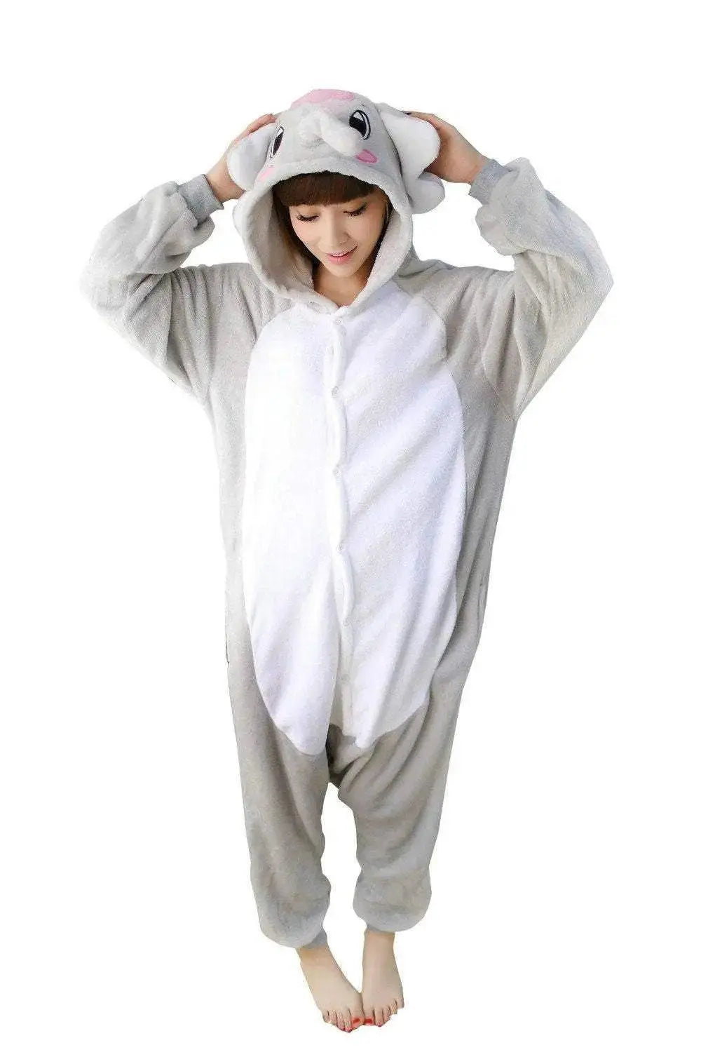 Kigurumi Animal Elephant Onesies Pajamas Cosplay Costumes - Pajamasbuy