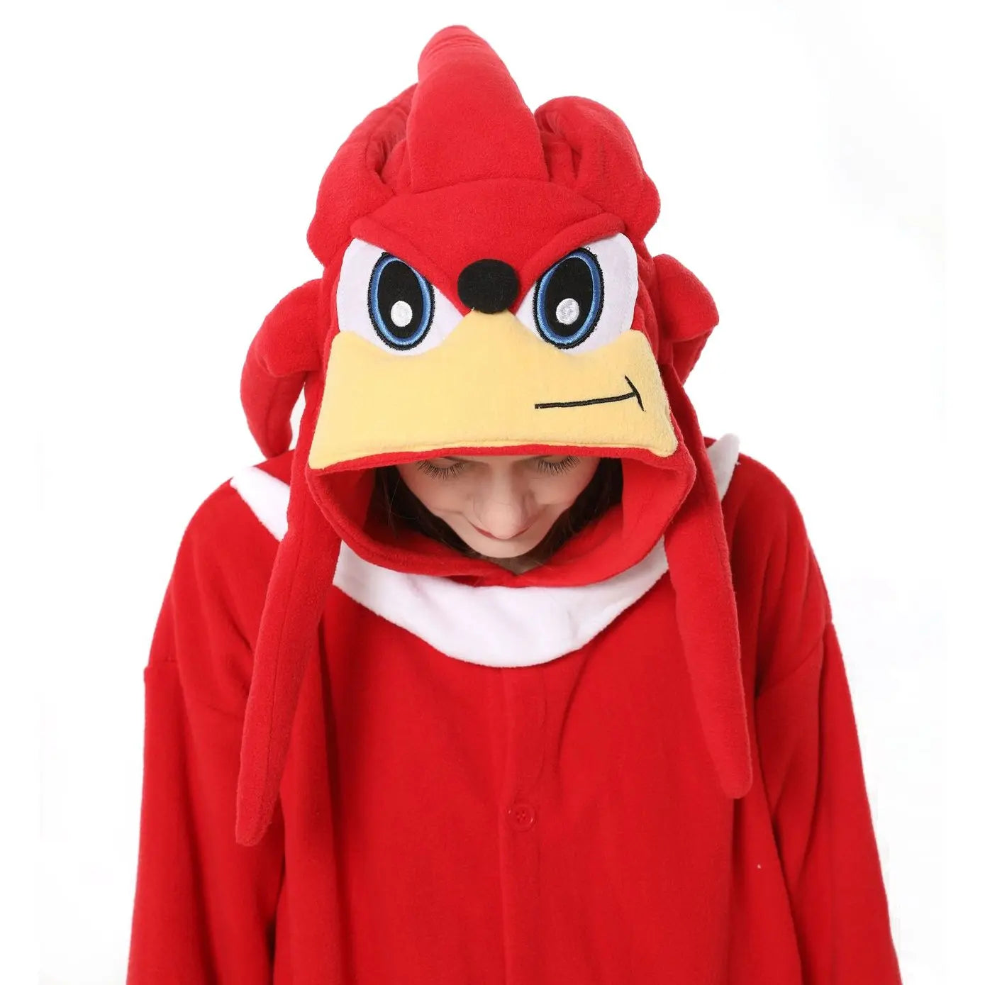 Knuckles the Echidna Sonic the Hedgehog kigurumi onesies anime pajamas Costume| PajmasBuy