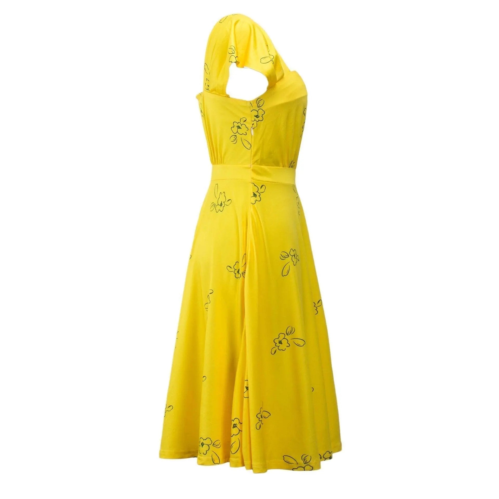 La La Land Emma Stone Actress Yellow Dress Movie Cosplay Costume - Pajamasbuy