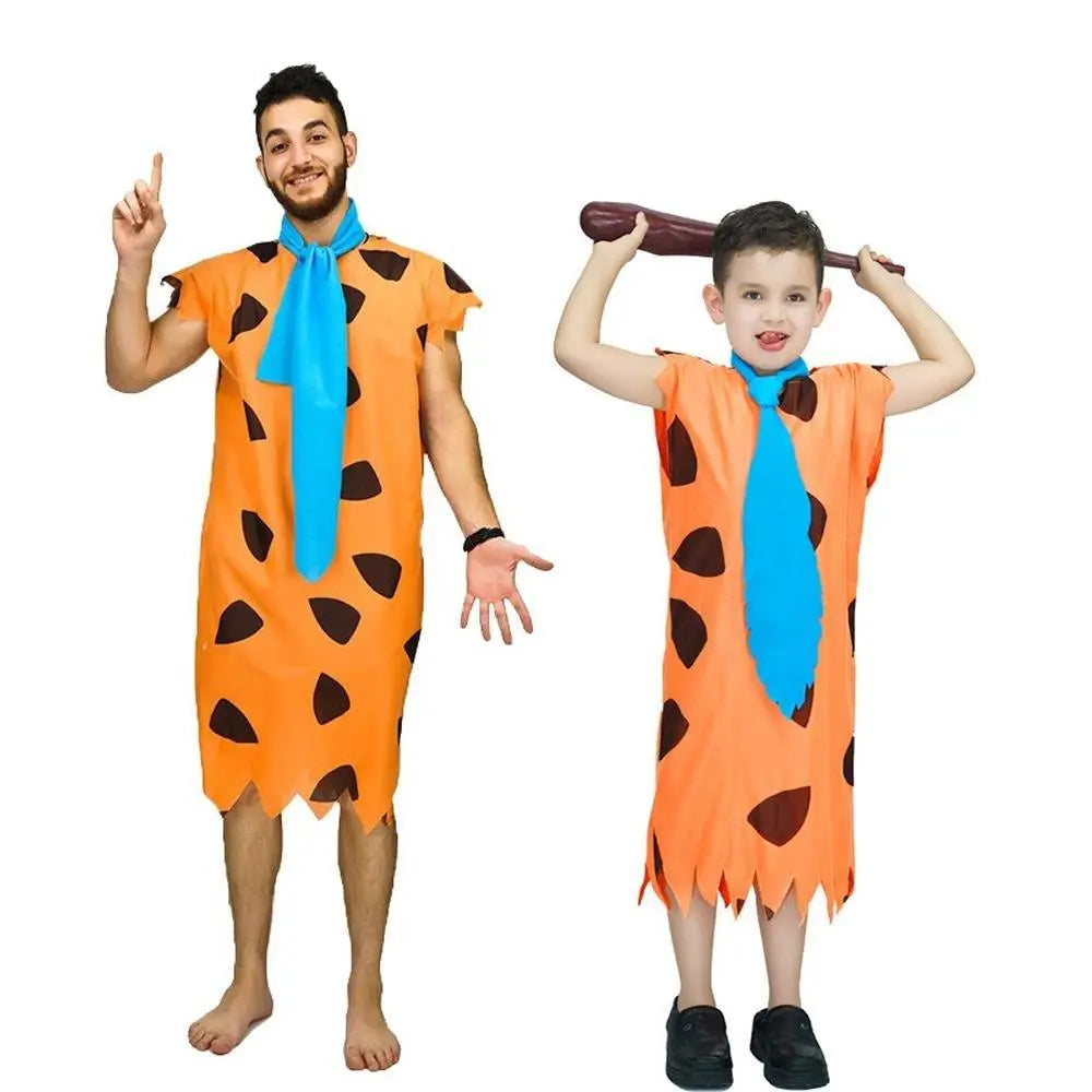 Men Wilma Flintstone Outfits Cosplay Costume Halloween Adults Kids - Pajamasbuy