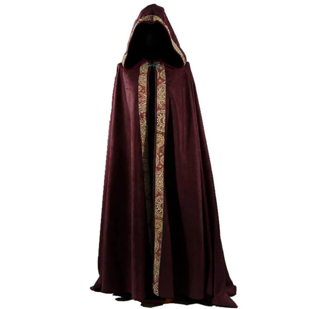 Men's Long Cloak Medieval Church Clergy Loose Dress Cape Cosplay Costume Halloween Outfit - Pajamasbuy