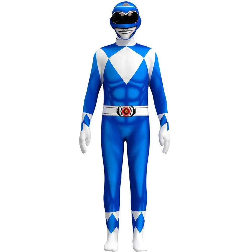 Mighty Morphin Power Rangers Costume Kids Superhero Bodysuit Halloween jumpsuits onesies - Pajamasbuy