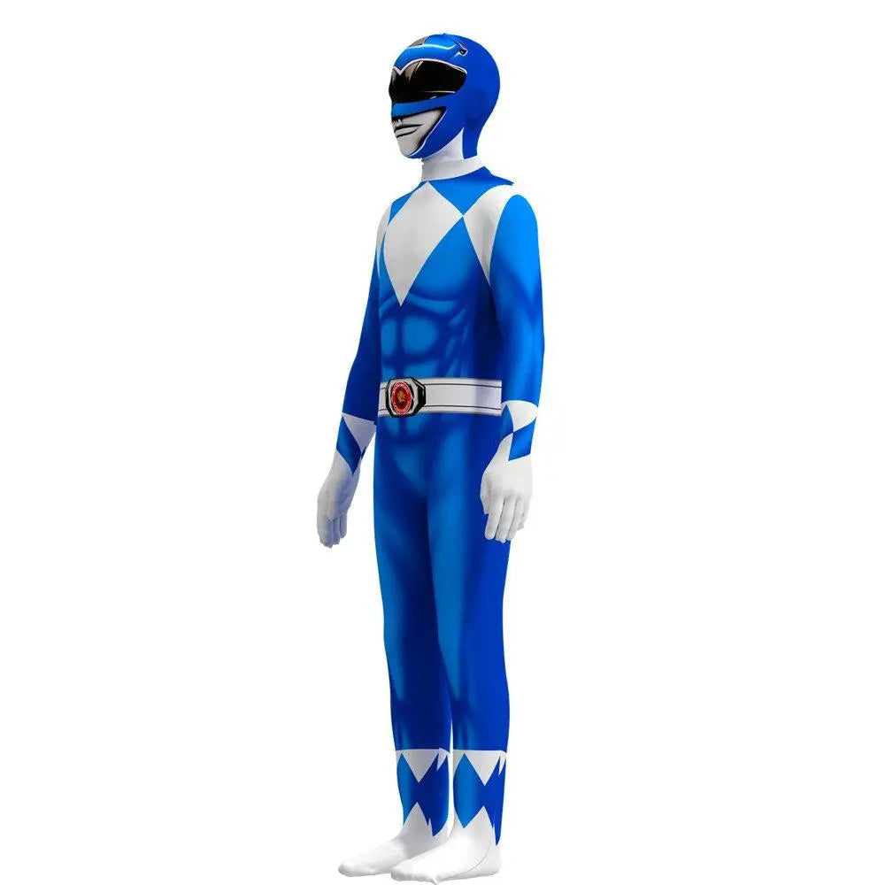 Mighty Morphin Power Rangers Costume Kids Superhero Bodysuit Halloween jumpsuits onesies - Pajamasbuy