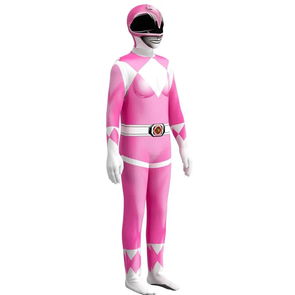 Mighty Morphin Power Rangers Costume Kids Superhero Bodysuit Halloween jumpsuits onesies - Pajamasbuy