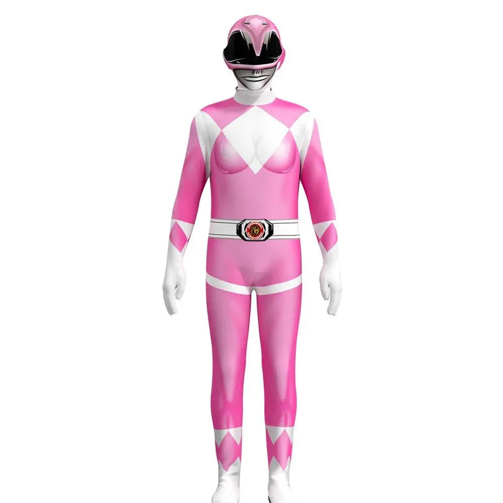 Mighty Morphin Power Rangers Costume Kids Superhero Bodysuit Halloween jumpsuits onesies - Pajamasbuy