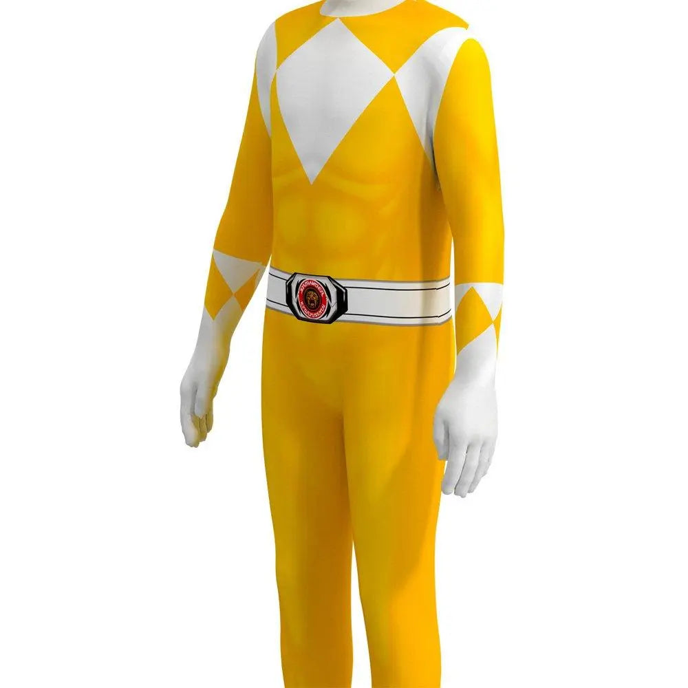 Mighty Morphin Power Rangers Costume Kids Superhero Bodysuit Halloween jumpsuits onesies - Pajamasbuy