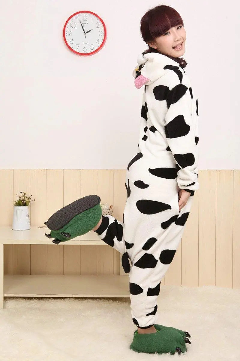 Milk Cow Animal Costume Pajamas Kigurumi for Adult - Pajamasbuy