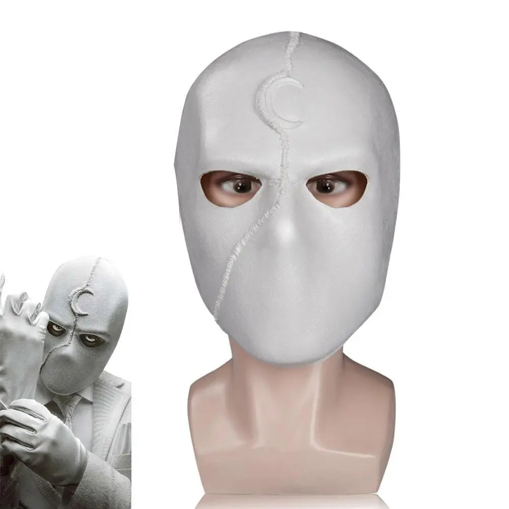 Moon Knight Marc Specto Mask Cosplay Latex Helmet Halloween Party Prop - Pajamasbuy