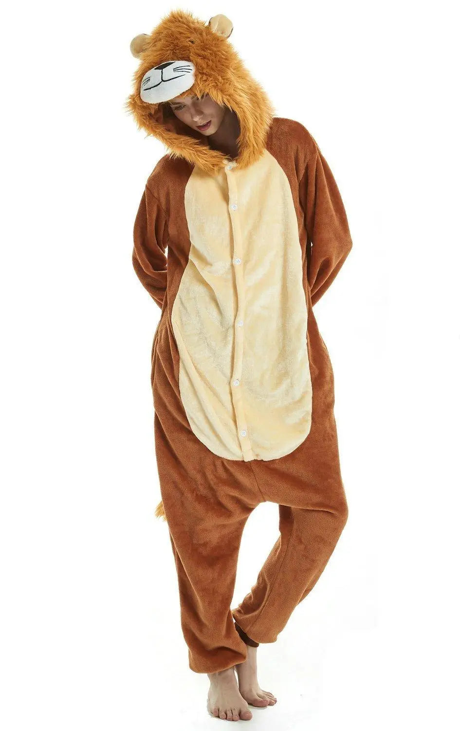 New Lion Kigurumi Onesies Pajamas For Adult Cosplay Costumes - Pajamasbuy