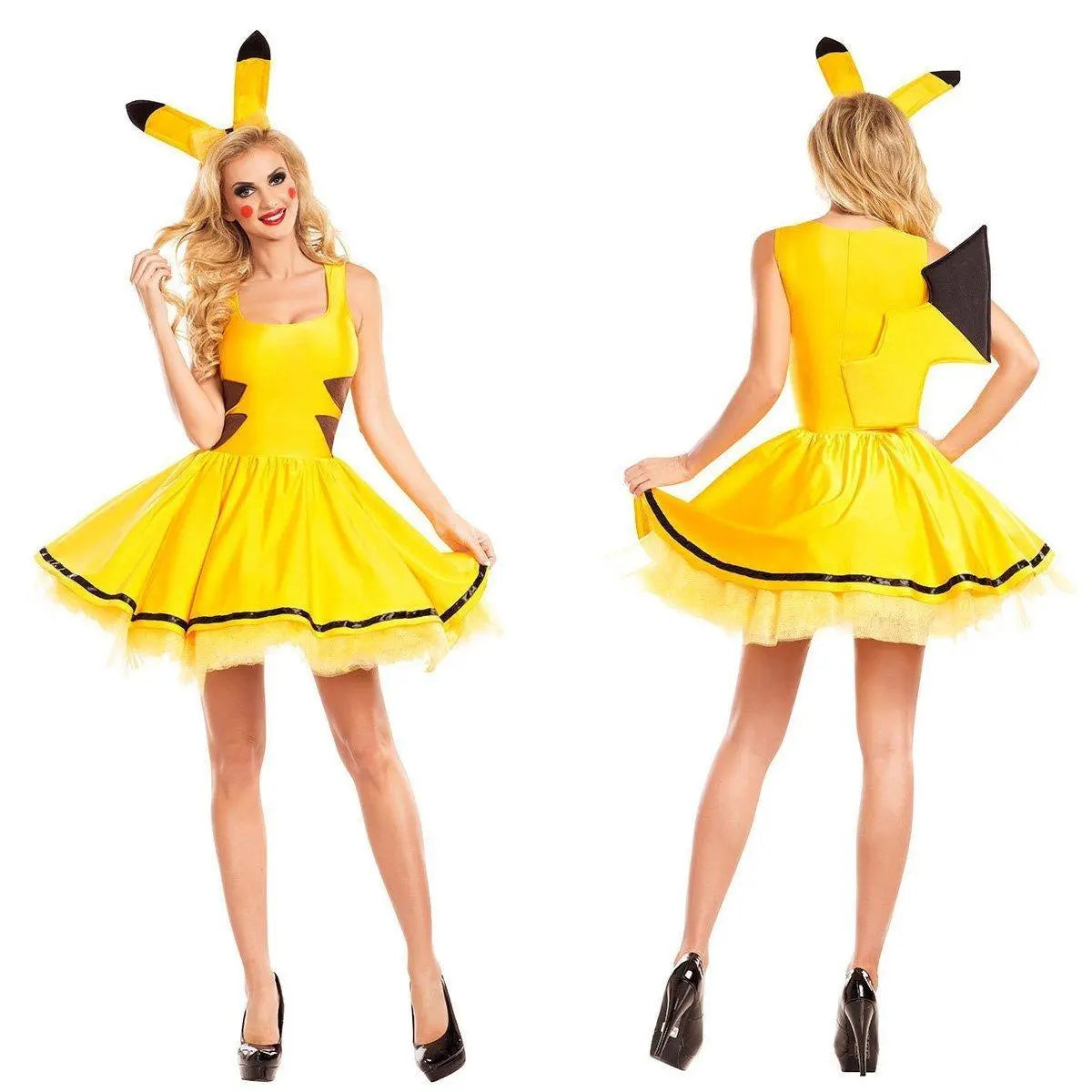 Pikachu animal costume Halloween party cosplay dress - Pajamasbuy