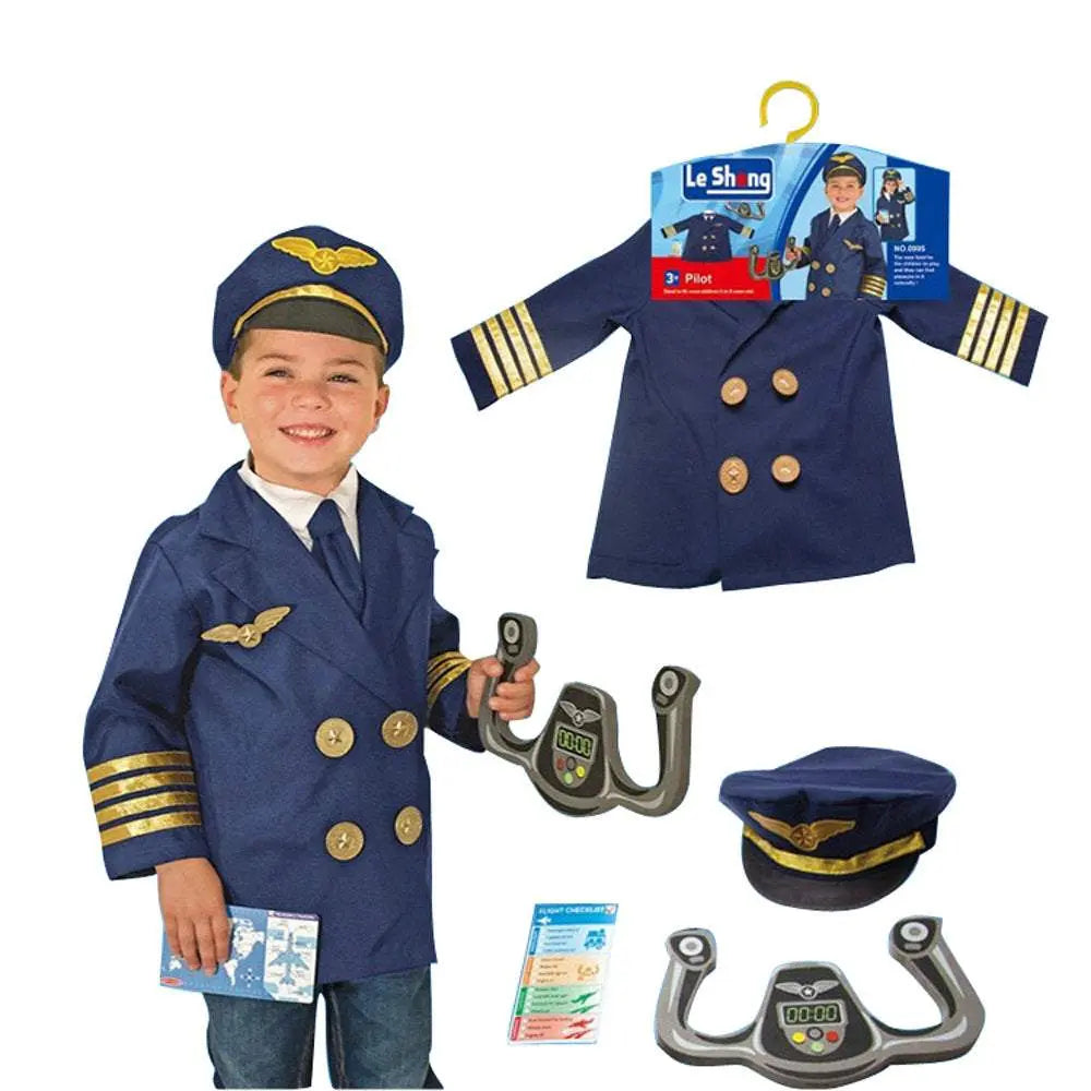 Pilot Aviator Cosplay Outfits Halloween Costume Set for Kids - Pajamasbuy