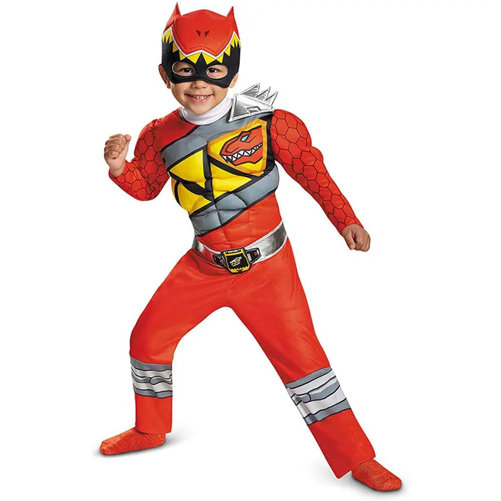 Power Rangers Costume For Boys Red Dino Charge Halloween Outfits - Pajamasbuy