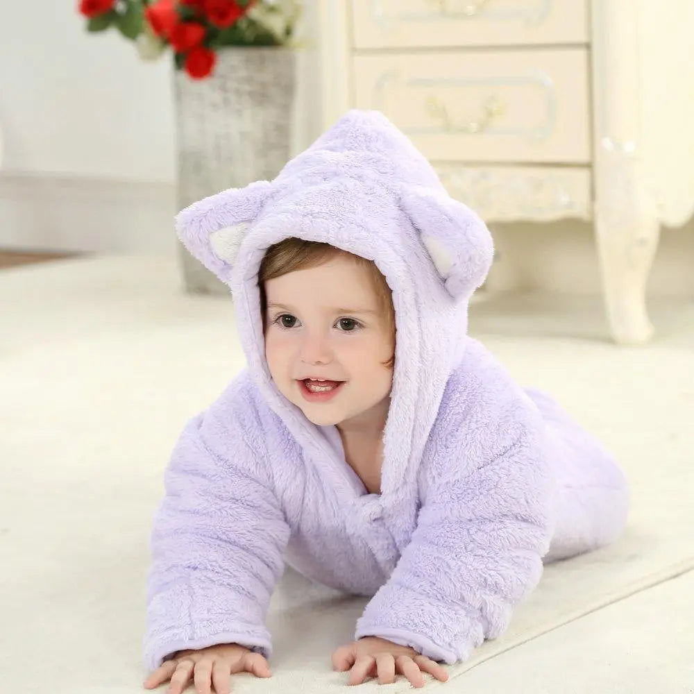 Purple Cat Cute Baby Infant Toddler Animal Onesie Costume - Pajamasbuy