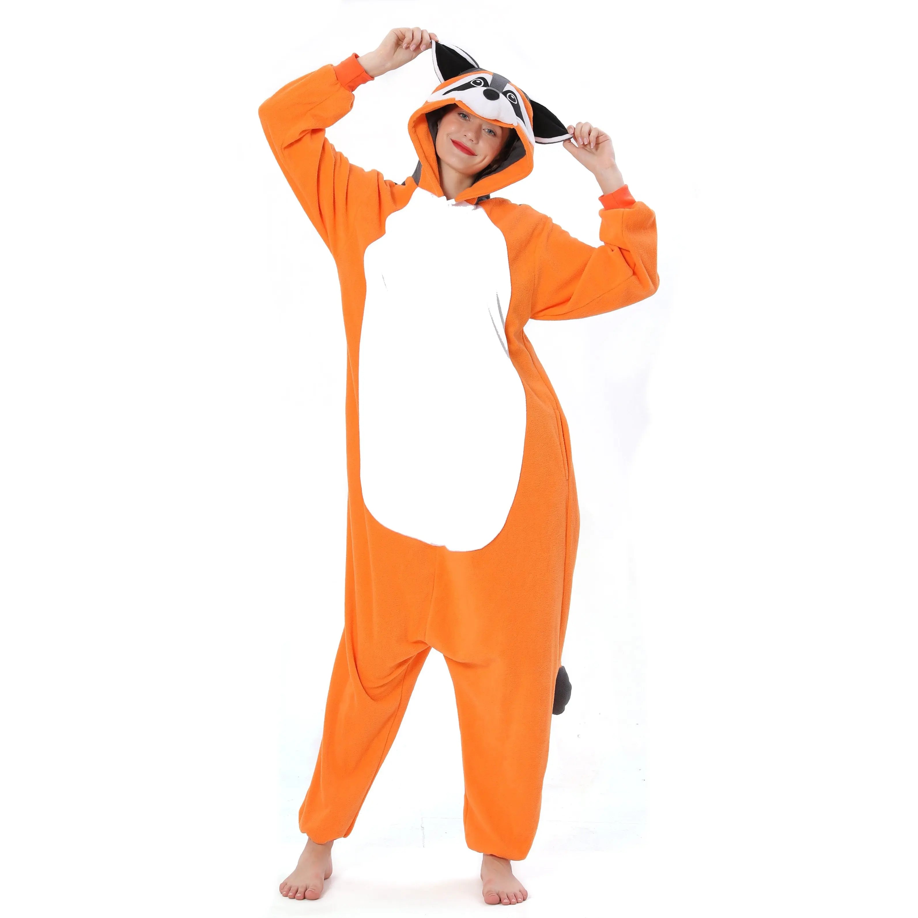 Raccoon Kigurumi Onesies animal pajamas Costume For Adult| PajmasBuy