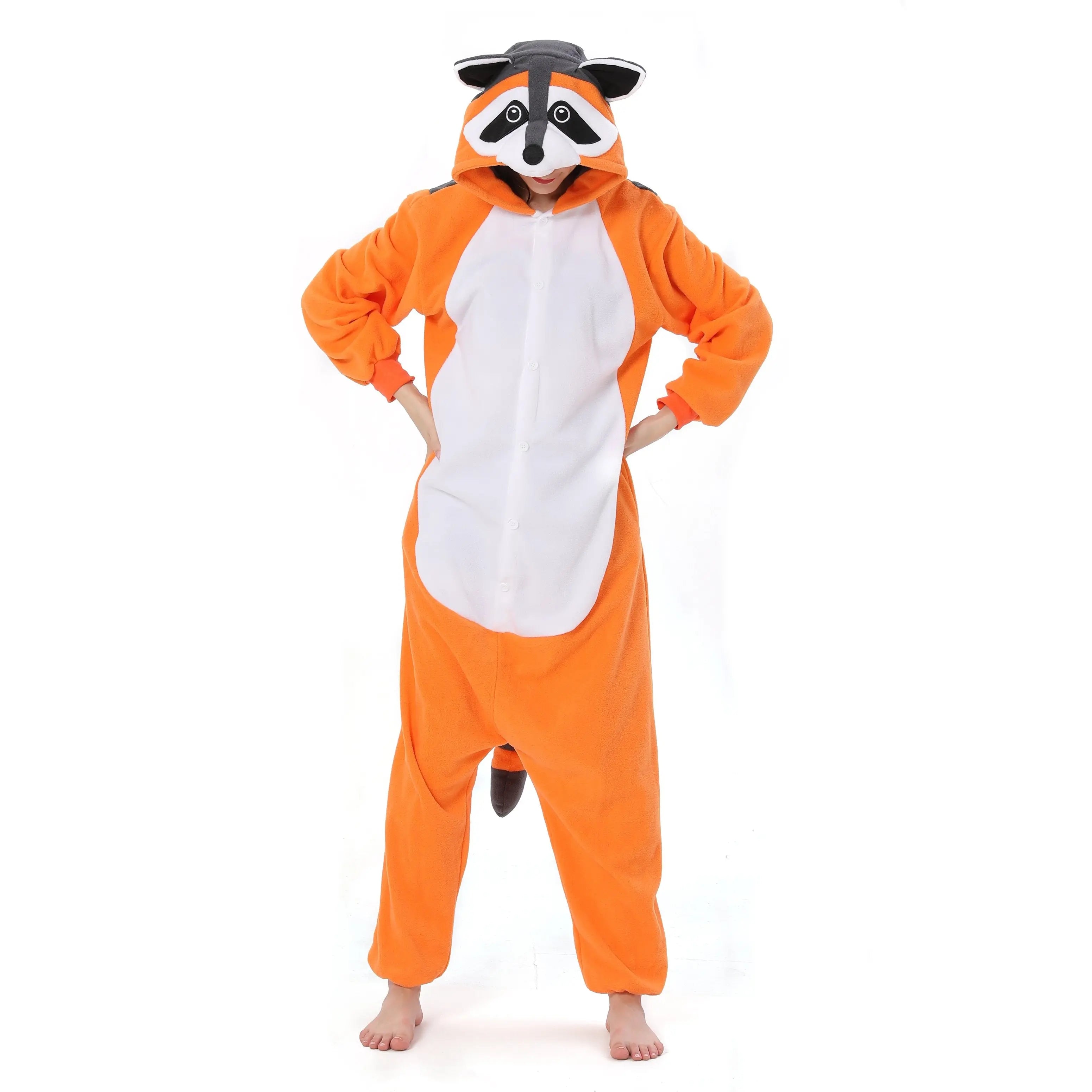 Raccoon Kigurumi Onesies animal pajamas Costume For Adult| PajmasBuy