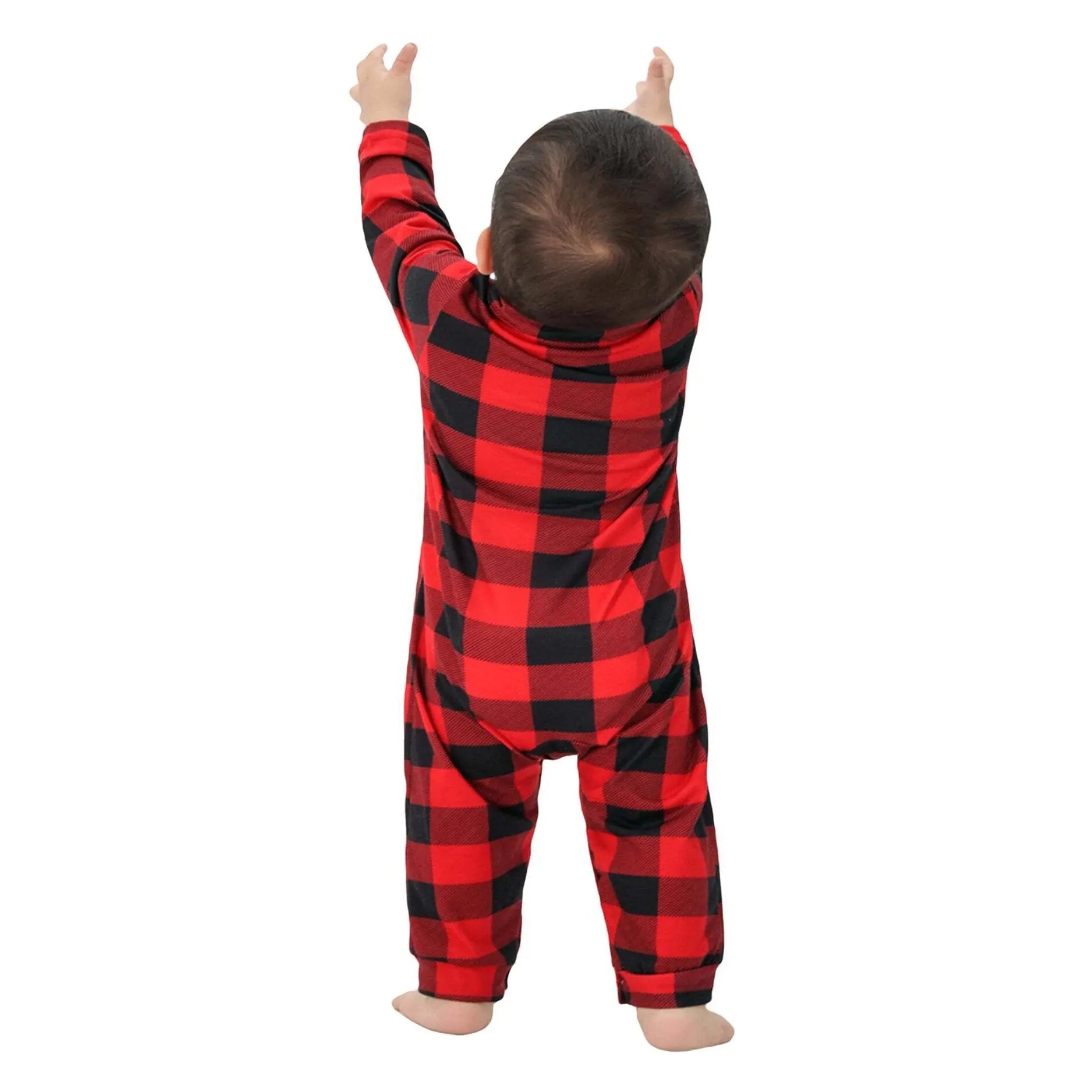 Red plaid Christmas Family Couples Matching Pajamas Party Sets - Pajamasbuy