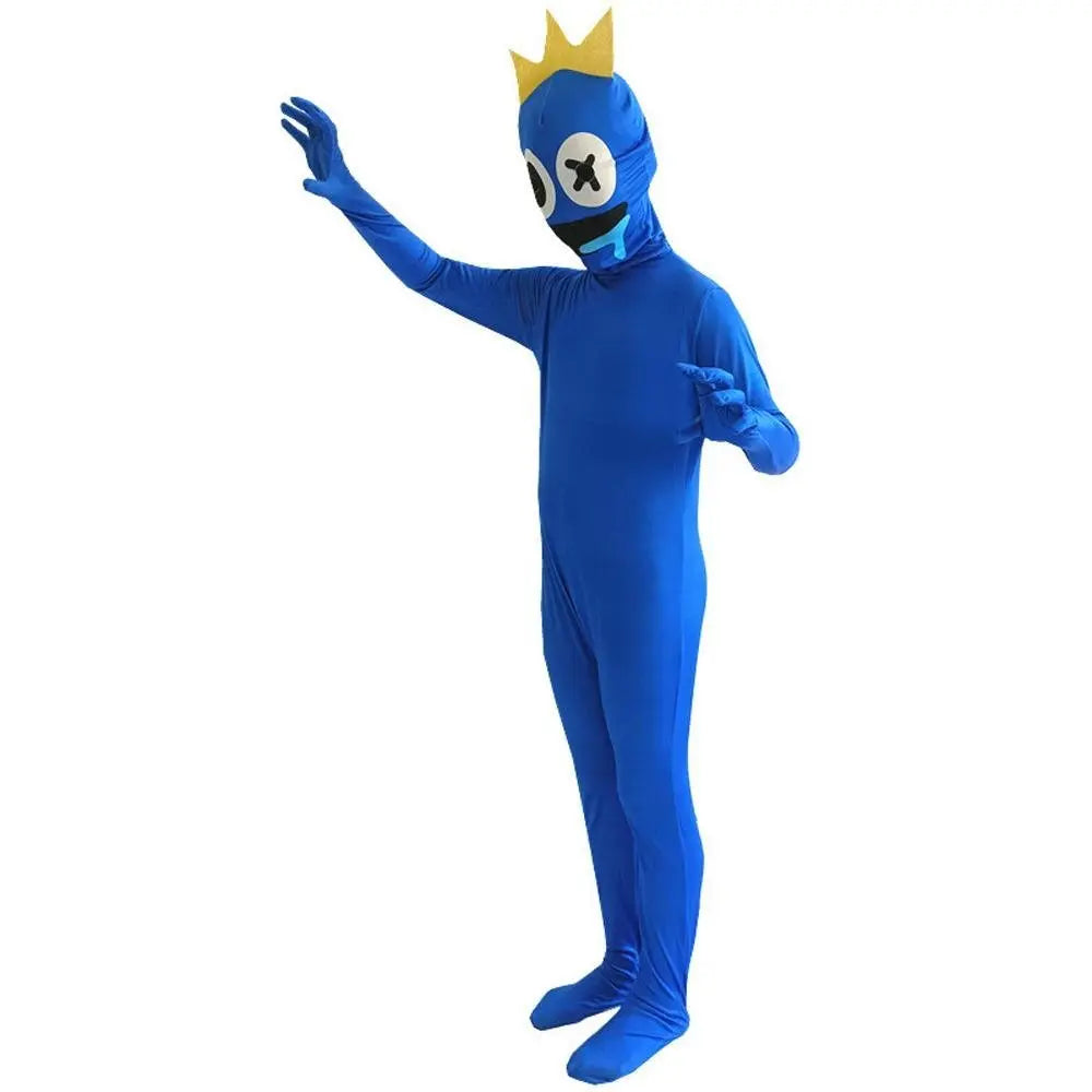 Roblox rainbow friends Cosplay Costume Blue Monster costume jumpsuit - Pajamasbuy