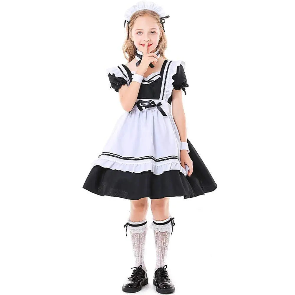 Role maid playing black and white maid suit - Pajamasbuy