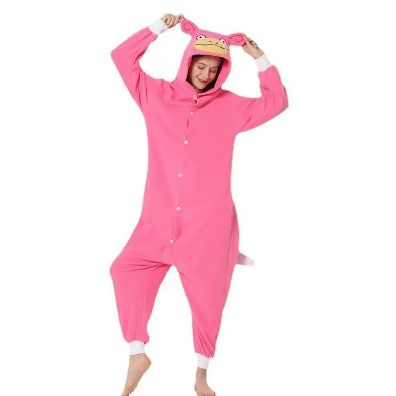 Slowpoke Kigurumi Onesies Anime Pokemon Pajamas Pyjamas Halloween Costume - Pajamasbuy