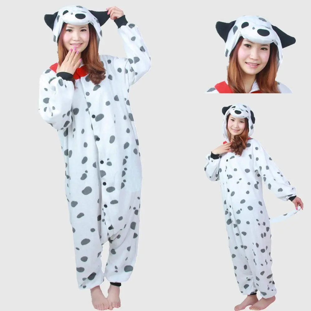 Spotty Dog Pajamas Kigurumi Onesie Costume Hoodie Cartoon - Pajamasbuy