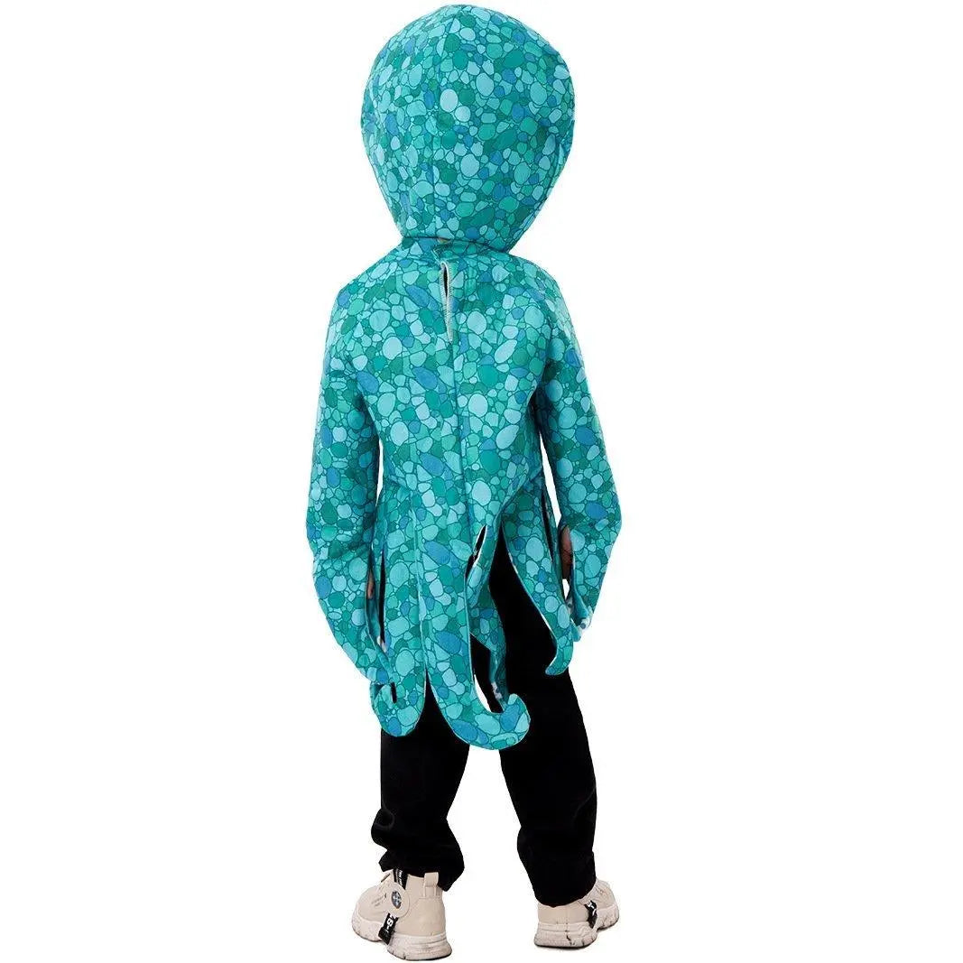 Squid Costume Blue Leggings Jumpsuit Marine Life Cosplay Halloween Christmas School Party For Kids - Pajamasbuy