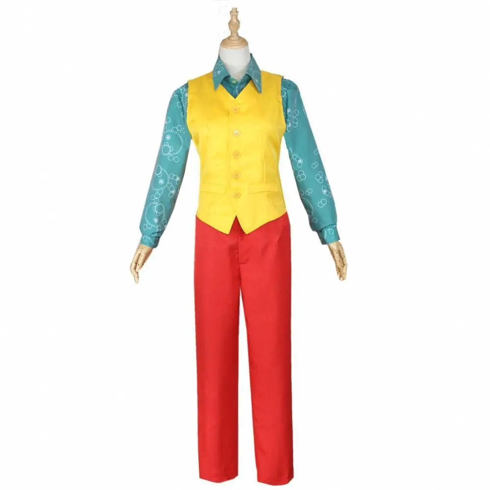 The Joker Cosplay Costume Halloween Party Joaquin Phoenix Clown Outfit Suit for Men - Pajamasbuy