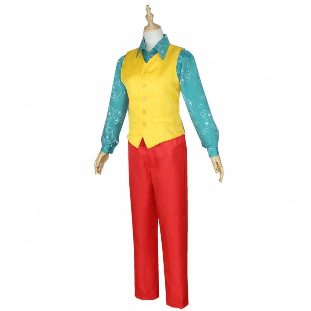 The Joker Cosplay Costume Halloween Party Joaquin Phoenix Clown Outfit Suit for Men - Pajamasbuy