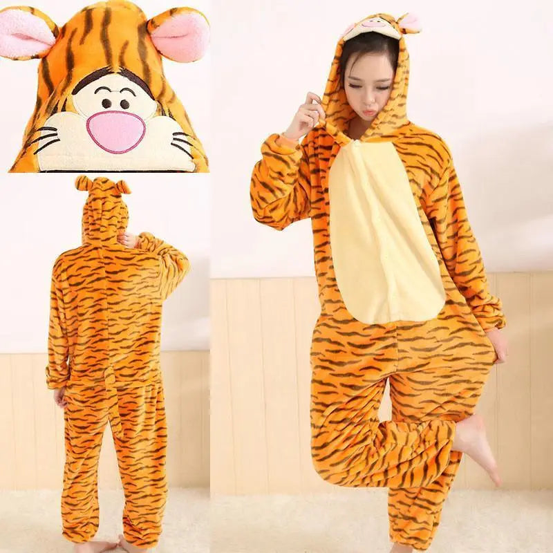 Tiger Onesies Hoodie Pajamas Animal Costume Kigurumi Pajamas - Pajamasbuy