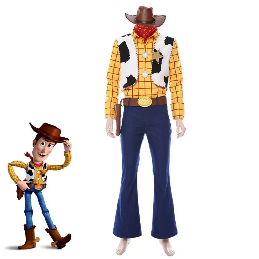 Toy Story 4 Woody Costume Full All set Halloween For Men Adult - Pajamasbuy