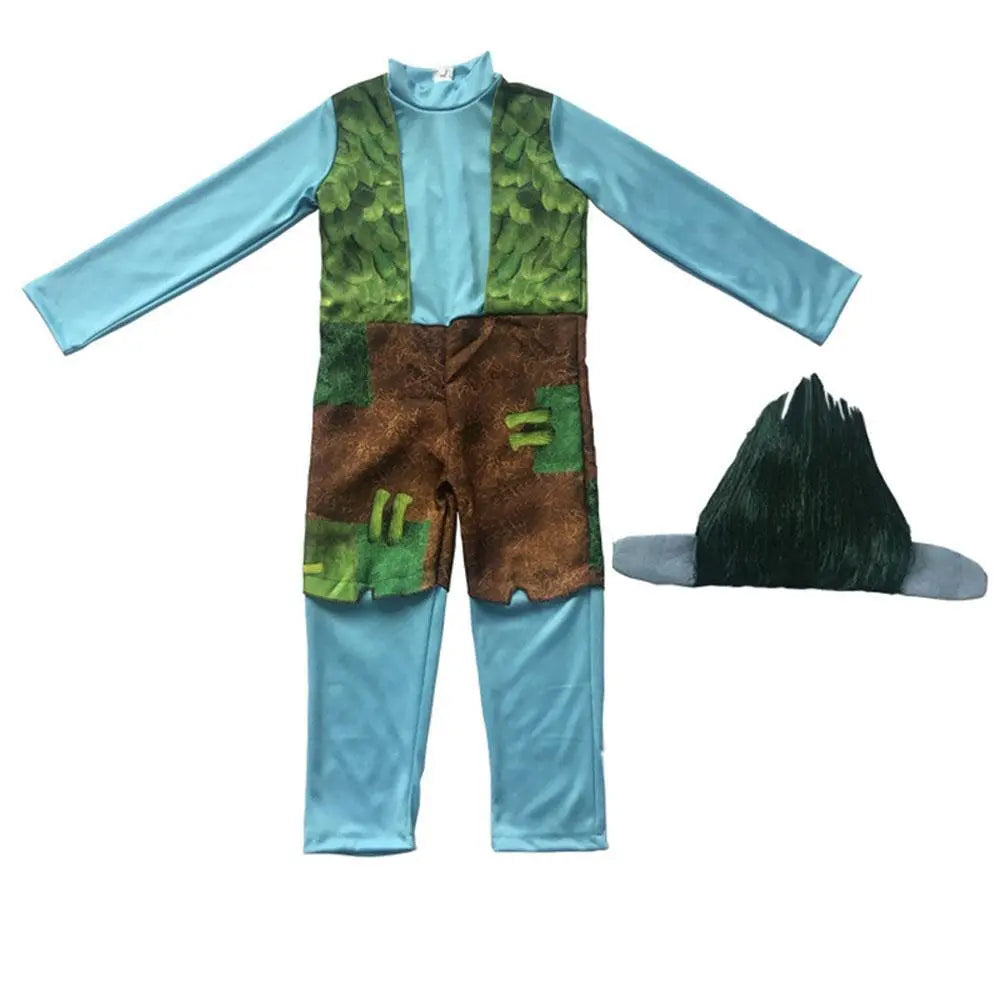 Trolls World Tour Boy?¡¥s Branch Girl Poppy Costume Cosplay Halloween Fancy Dress Kids - Pajamasbuy