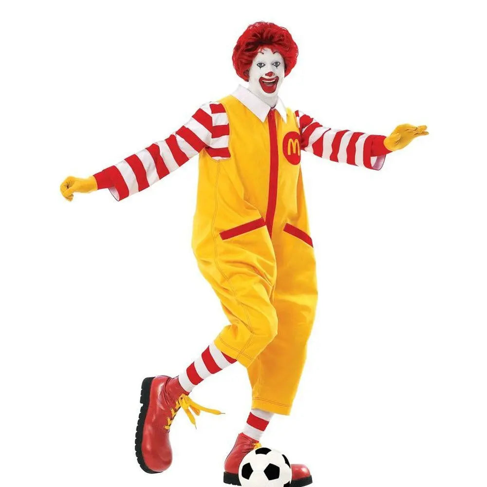 Uncle Ronald McDonald's Cos Costume Cosplay Uniform jumpsuits - Pajamasbuy