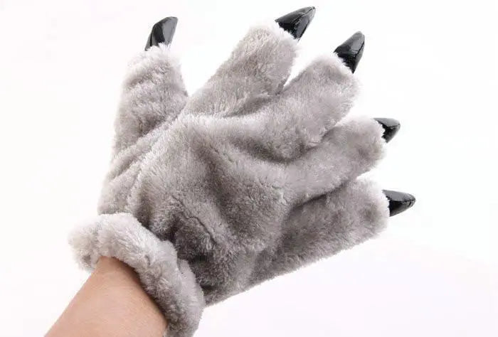 Unisex Onesies Warm Plush Animal Hands Claw Paw Furry gloves Kigurumi - Pajamasbuy