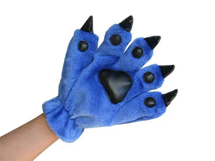 Unisex Onesies Warm Plush Animal Hands Claw Paw Furry gloves Kigurumi - Pajamasbuy