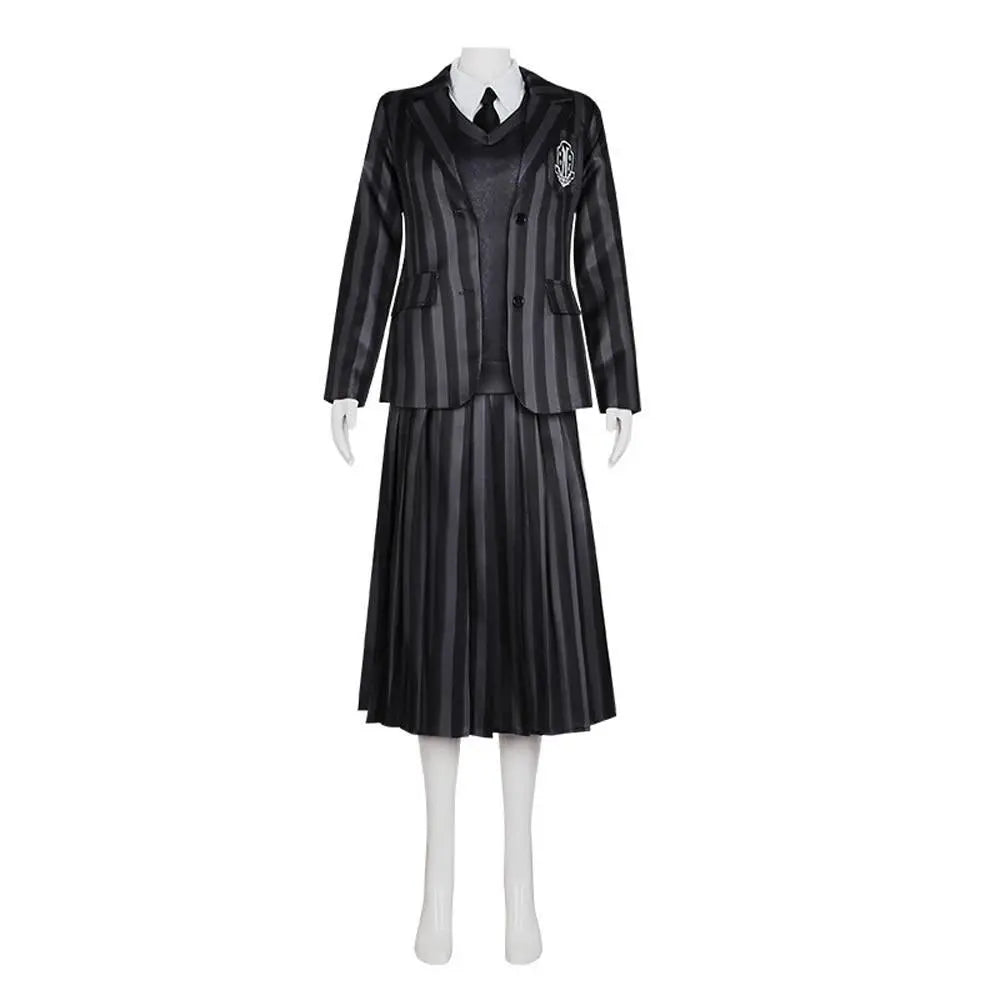 Wednesday Costume The Addams Family Cosplay Costumes Skirt Suit For Women - Pajamasbuy