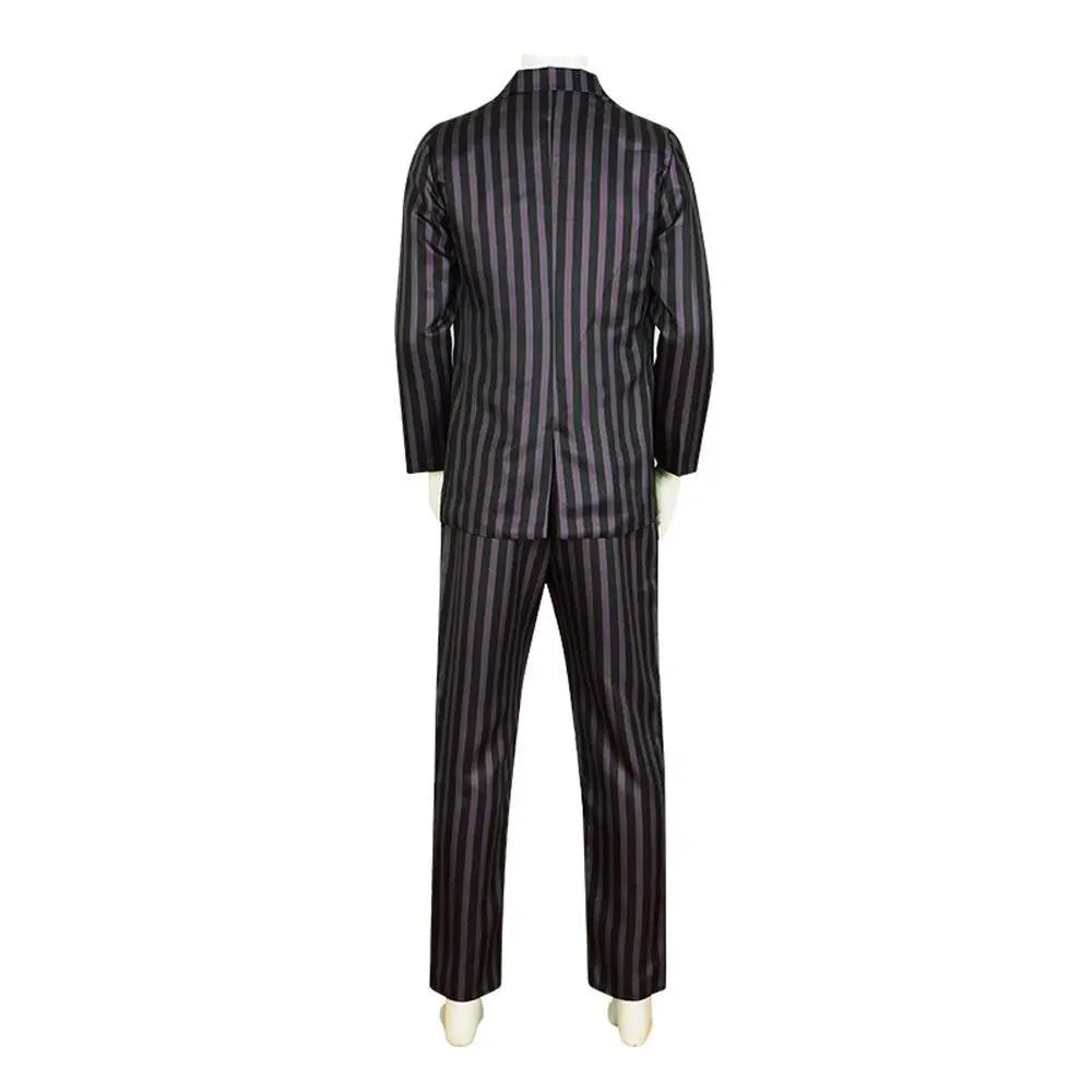 Wednesday's Dad Costume The Addams Family Cosplay Gomez Costume Outfit Sets For Men - Pajamasbuy