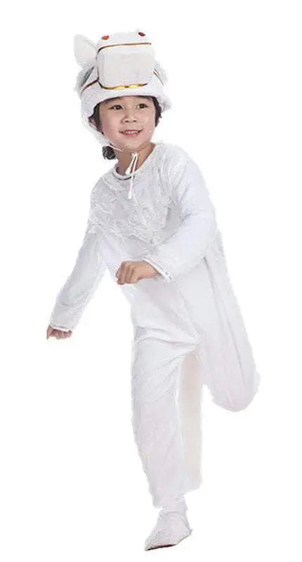 White Horse Animal Cospaly Wear Kigurumi Cute Kids Costume Child Gift - Pajamasbuy