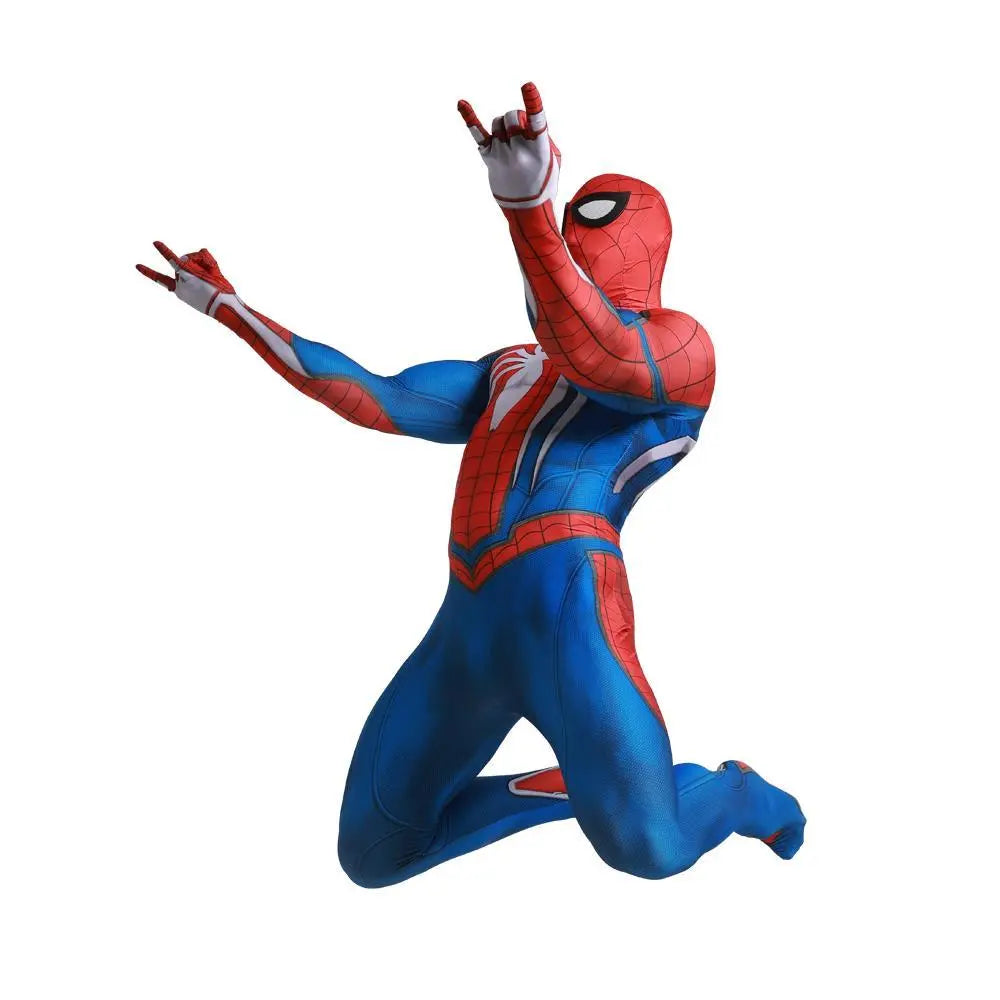 White Spider - Man PS5 PS4 Game Costume Cosplay Zentai Jumpsuit Halloween Party for Adult and kids - Pajamasbuy