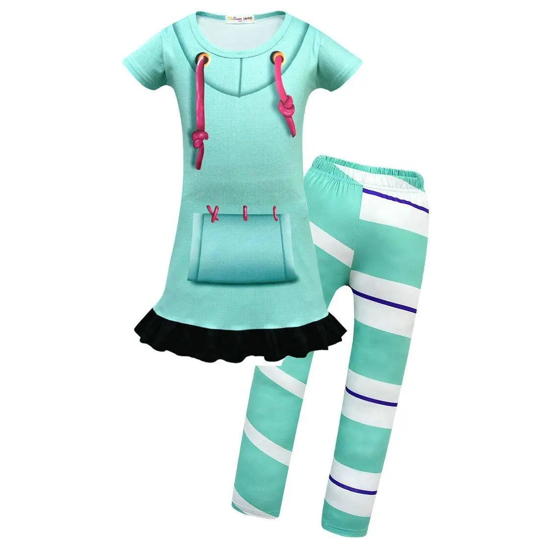 Wreck - It Ralph Vanellope von Schweetz Girls Cosplay Costume - Pajamasbuy