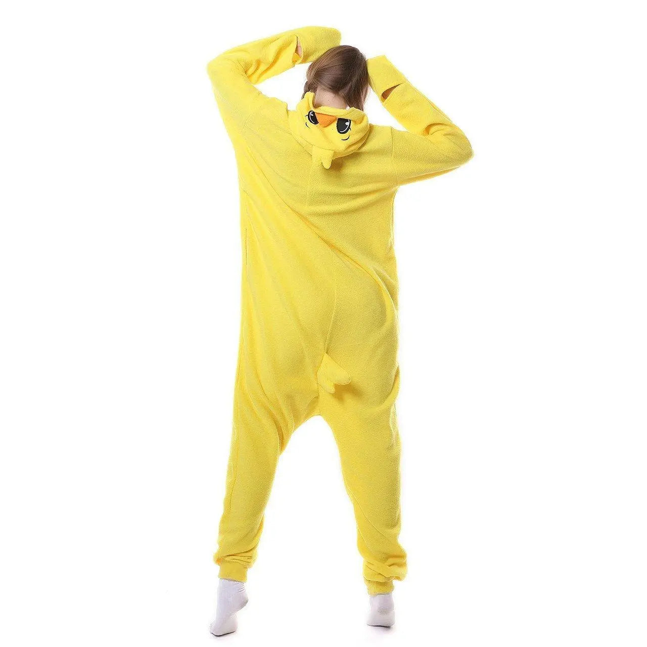 Yellow Chick Adult Animal Onesie Kigurumi Pajama Costume - Pajamasbuy