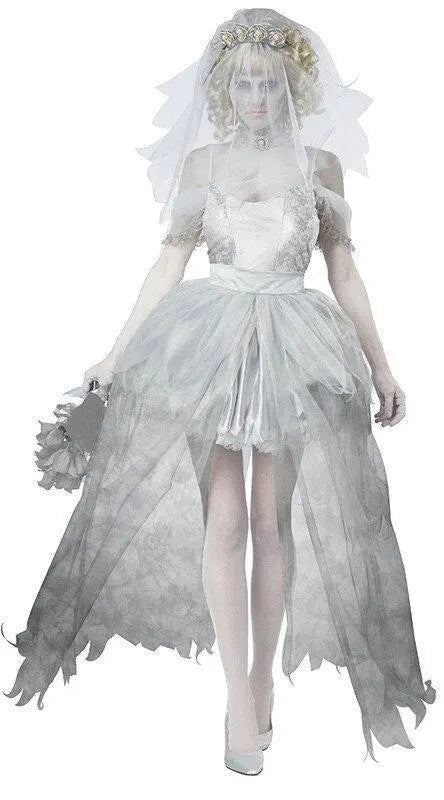 Zombie Bride Dress Fancy Dress Halloween Costume - Pajamasbuy