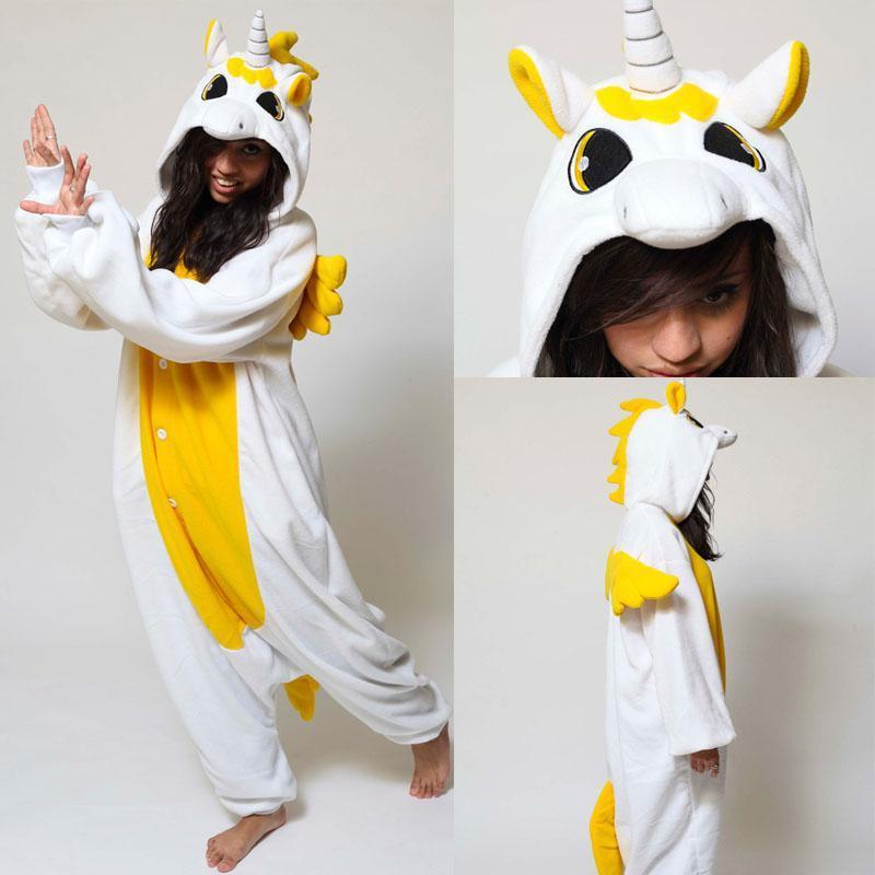 BuyAdult Animal Golden Unicorn Onesies kigurumi costume Pajamas Now Cheaper With 3 - 5 Days Ship - PajamasBuy