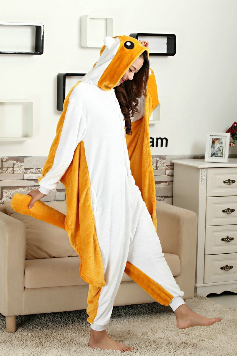 BuyAdult Flying Squirrel Animal Onesies Hoodie Kigurumi Pajamas Now Cheaper With 3 - 5 Days Ship - PajamasBuy