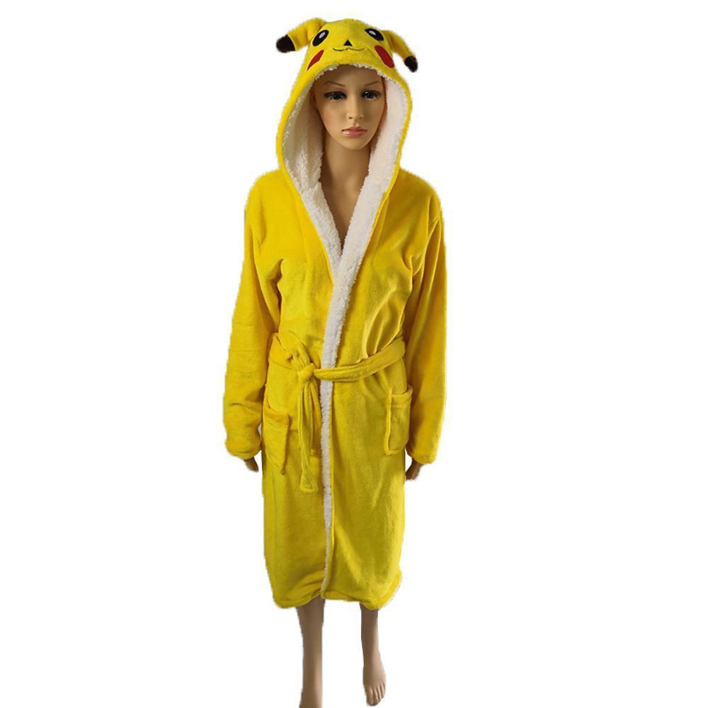 BuyAdult Kids Pikachu Cartoon Bathrobe Kigurumi Pajamas Onesies Now Cheaper With 3 - 5 Days Ship - PajamasBuy