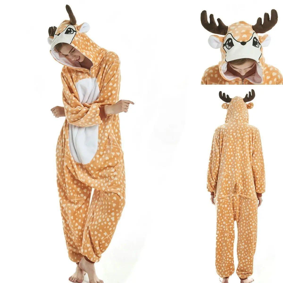 Adult New Deer Kigurumi Onesies Pajamas Costume - Pajamasbuy