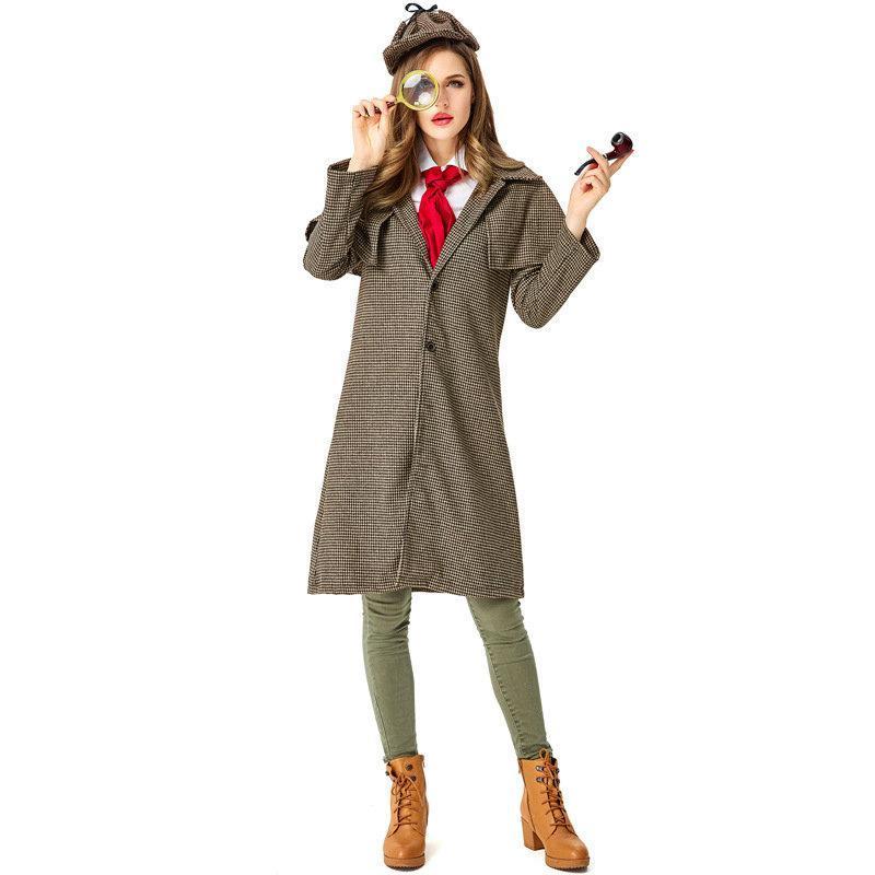 BuyAdult Sherlock Holmes Cosplay Costume Halloween Outfits Now Cheaper With 3 - 5 Days Ship - PajamasBuy